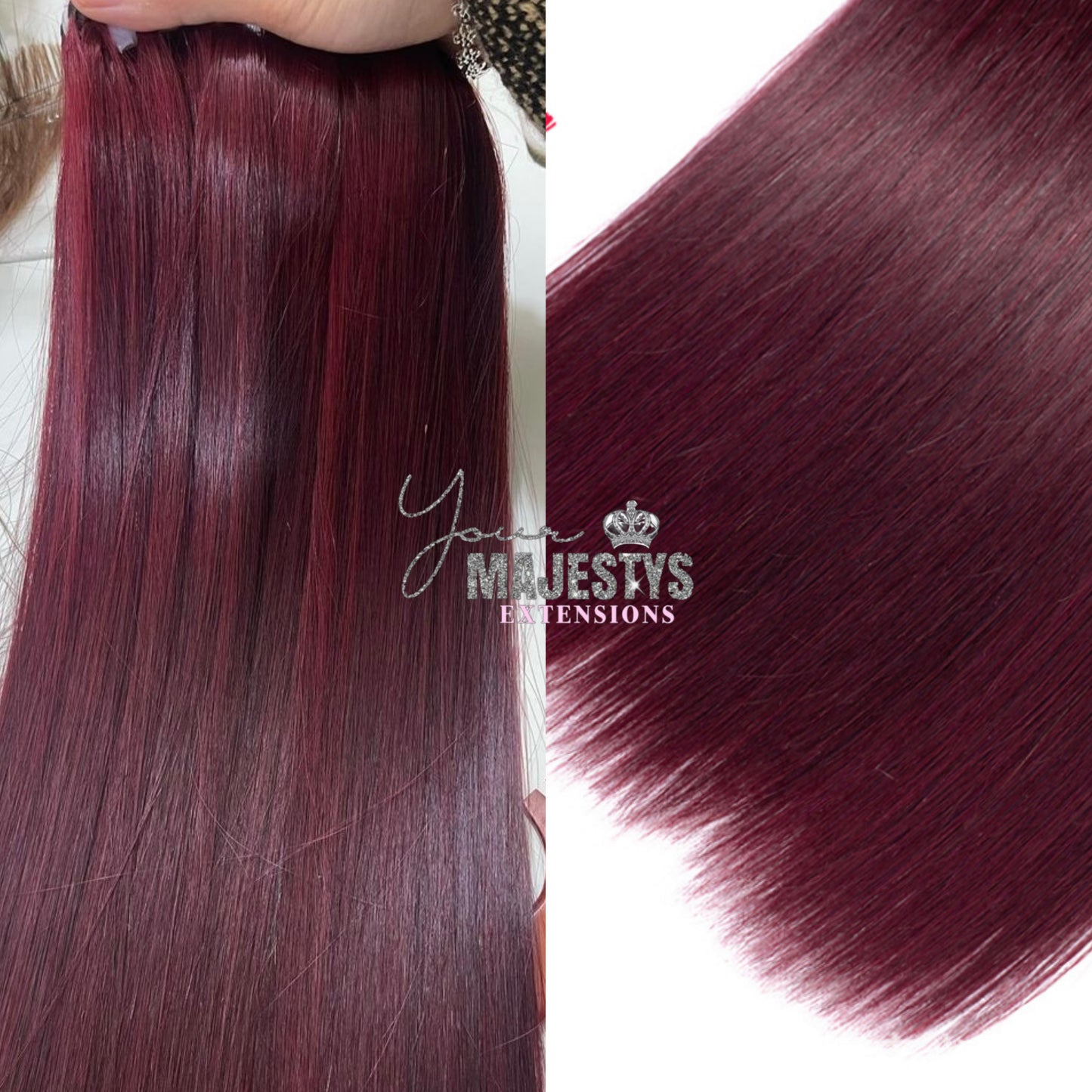 Burgundy Raw Vietnamese Bundle Deals - YourMajestysExtensions