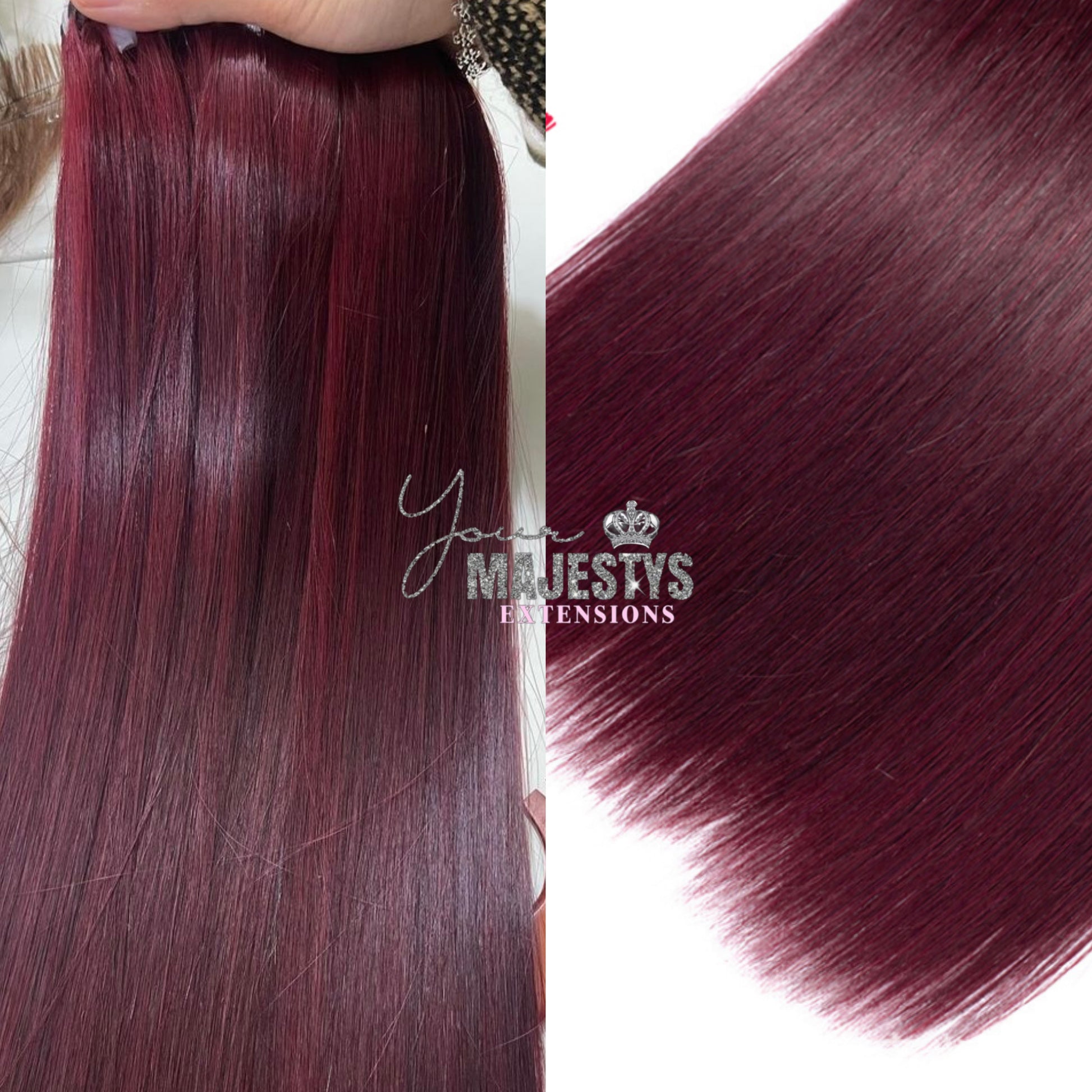 Burgundy Raw Vietnamese Bundle Deals - YourMajestysExtensions